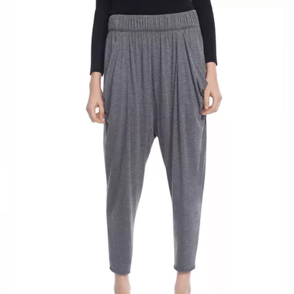 Halston Heritage Black Draped Harem Pants Size L - Picture 9 of 9